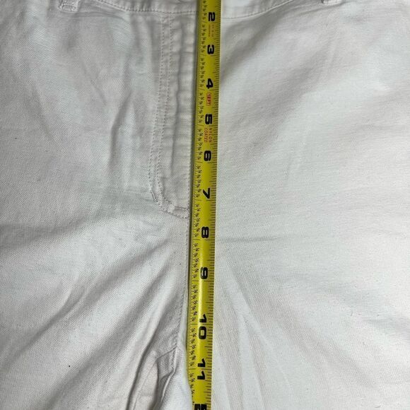 Eileen Fisher White High Rise Cropped Pants Tapered Hemp Cotton New Size 10P - Picture 12 of 14